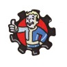 ACM Patch Brodé - Fallout Vault Boy Noir/Bleu/Rouge 80mm