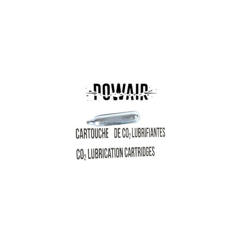 Powair X1 Capsule CO2 12g + Lubrifiant