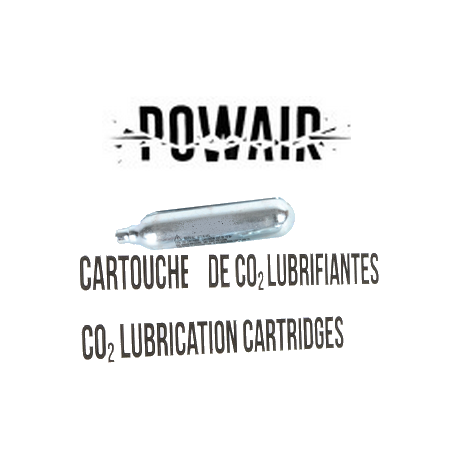 Powair X1 Capsule CO2 12g + Lubrifiant