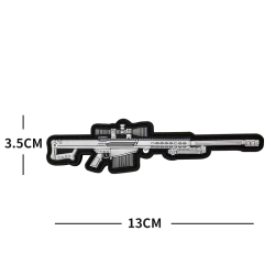 ACM Patch PVC Sniper Barrett M82 Gris 130x35mm