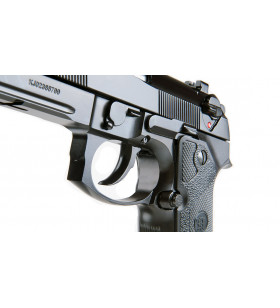 KJW M9A1 Gaz Noir Canon Silver Métal 25BBs 0.9J