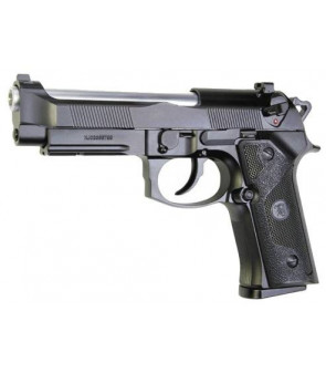 KJW M9A1 Gaz Noir Canon Silver Métal 25BBs 0.9J