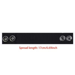ACM Boucle Sangle ceinture/molle Multifonction Nylon Black 17x2.5cm