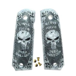 ACM Grip 1911 Résine Blanc (Punisher)