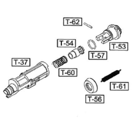 WE Nozzle TT-33 Tokarev Complet Part-37,53,54,57,60,61,62