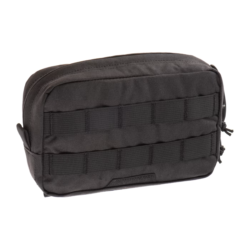 Clawgear Medium Horizontal Utility Pouch Core Black Face Molle