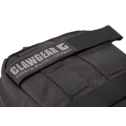 Clawgear Medium Horizontal Utility Pouch Core Black Face Molle