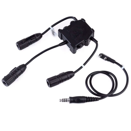 WADSN PTT Double U94 Kenwood / Baofeng Black