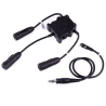 WADSN PTT Double U94 Kenwood / Baofeng Black