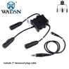 WADSN PTT Double U94 Kenwood / Baofeng Black