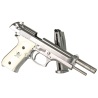 WE M92 Long Sword Cutlass Gaz Silver/White 25BBs 1J