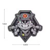 Patch PVC Dead Lift Cat / Chat Tactique 7.8x8.3cm Gris