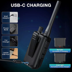 Baofeng Talkie Walkie FM Radio Mini UV-5R 5W VHF/UHF (1Piéce) USB-C