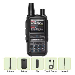 Baofeng Talkie Walkie FM Radio Mini UV-5R 5W VHF/UHF (1Piéce) USB-C