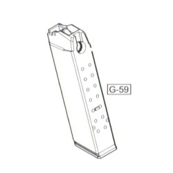 WE Corps Chargeur Glock 17 Gaz Part: G-59
