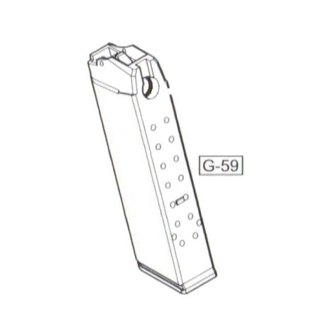 WE Corps Chargeur Glock 17 Gaz Part: G-59