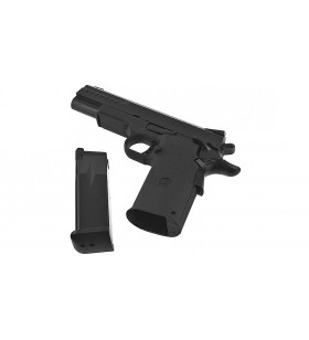 KJW KP-08 Hi-Capa Noir Gaz Métal 30BBs 0.9J