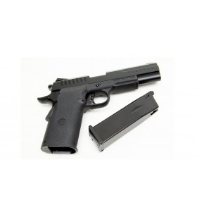 KJW KP-08 Hi-Capa Noir Gaz Métal 30BBs 0.9J