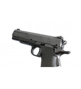 KJW KP-08 Hi-Capa Noir Gaz Métal 30BBs 0.9J