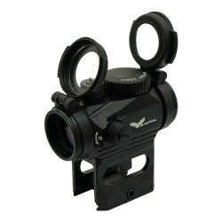 JS Tactical Red Dot T1 Noir avec Montage Haut Rét:Rouge