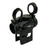 JS Tactical Red Dot T1 Noir avec Montage Haut Rét:Rouge
