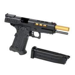 Army Armament R608 Hi-Capa Noir/Gold Gaz 30BBs 1J
