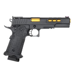 Army Armament R608 Hi-Capa Noir/Gold Gaz 30BBs 1J