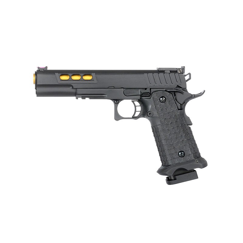 Army Armament R608 Hi-Capa Noir/Gold Gaz 30BBs 1J