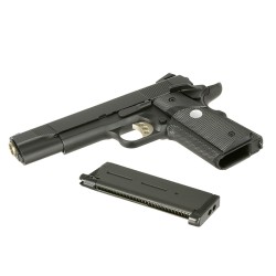 Army Armament 1911 MEU R27 Black Blowback Gas 25BBs
