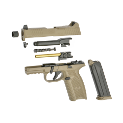 Double Eagle EMG FN 509 FDE Gaz Blowback Métal 21BBs 1.07J