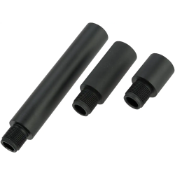 APS Set External barrel extension 21/41/96mm 14mm- Métal Bk