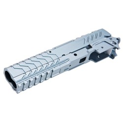 5KU TM Hi Capa GBB Aluminum Slide & Frame (Matrix Type) Grey