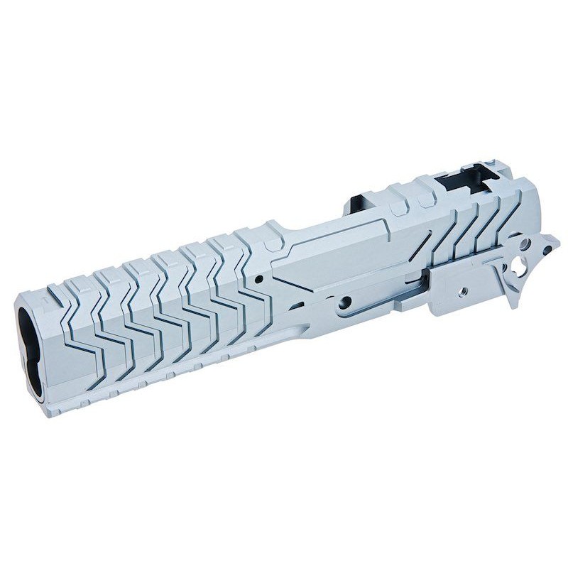 5KU TM Hi Capa GBB Aluminum Slide & Frame (Matrix Type) Grey