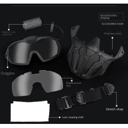 ACM Masque WST DulHalf facial Ventilé Bk