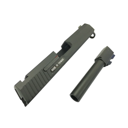 KWA / KSC Culasse & Canon Externe ABS Vide USP 45 Black GBB