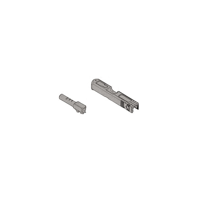 KWA / KSC Culasse & Canon Externe ABS Vide Glock G26C Black GBB