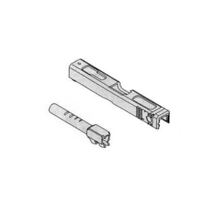 KWA / KSC Culasse & Canon Externe ABS Vide Glock G18C Black GBB