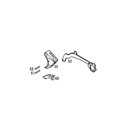 KWA / KSC Trigger Set Glock Black GBB Part: 60.61.63.55.92