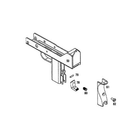 KWA / KSC M11 Lower ABS Bk GBB Part:50.79.78.80.81.82