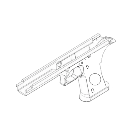 HFC Frame Desert Eagle Vide ABS Black GBB