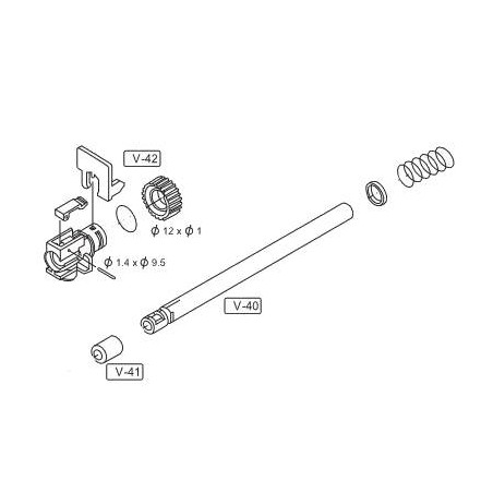 Jing Gong ASG Set Canon , Joint & Bloc Hop-Up VZ61 AEP