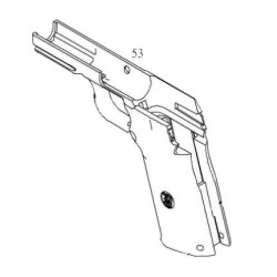 KJW Frame Vide Black KP-08 ABS GBB