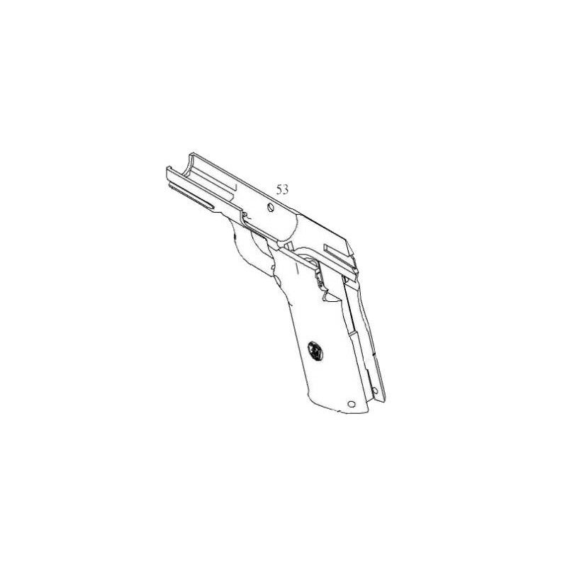 KJW Frame Vide Black KP-08 ABS GBB