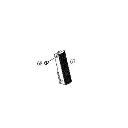 KJW Hammer Spring Housing KP-08 ABS Black GBB Part:67.68