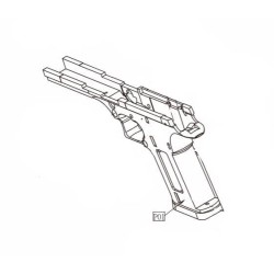 KWC Frame / Lower ABS Desert Eagle .50AE (Reconditionné)