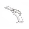 KWC Frame / Lower ABS Desert Eagle .50AE (Reconditionné)