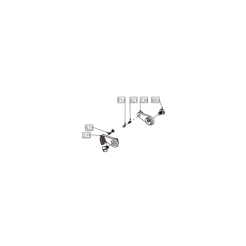 KWC Set Safety Left / Right Desert Eagle .50AE Part: Z35.Z36 (Reconditionné)