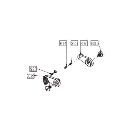 KWC Set Safety Left / Right Desert Eagle .50AE Part: Z35.Z36 (Reconditionné)