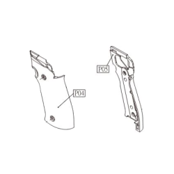 KWC Navy Plaquettes / Grip Pistol Sig Sauer 226 X-Five GBB (Reconditionné)