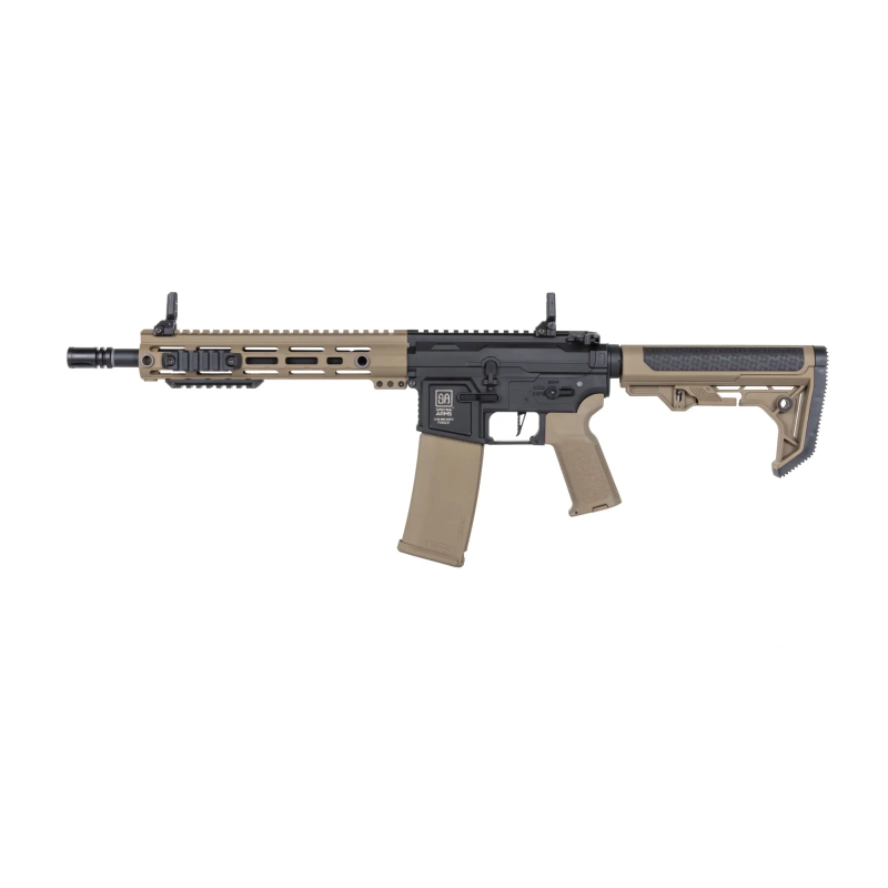 GS2.0 Up-Grade 40 Rps Specna Arms M4 SA-F05-RL FLEX BLDC HAL ETU M-Lok Light Ops Gen.2 Half-Tan 130BBs 0.9J